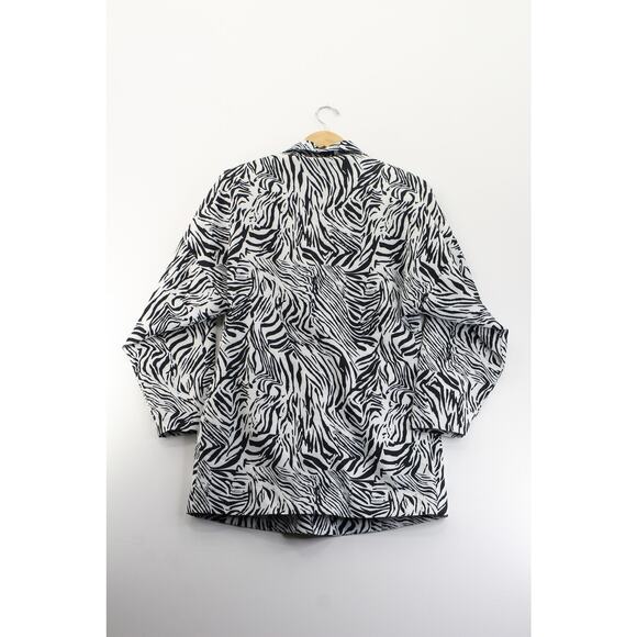 NWT Nasty Gal‎ wild streak zebra print blazer dress womens 4 coprcore corporate - Picture 3 of 8